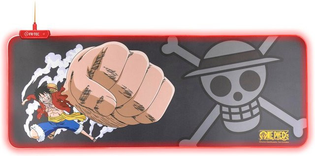 FR-TEC One Piece Luffy RGB XXL Gaming-Mauspad, Schwarz/Mehrfarbig - Bild 1