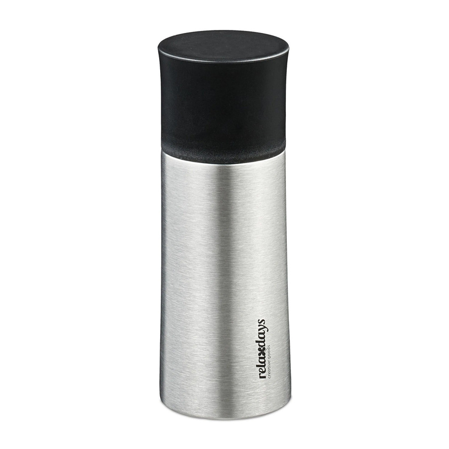 Relaxdays Trinkflasche aus Edelstahl in Silber, auslaufsicher, 300 ml - Bild 2