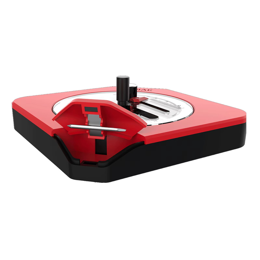 DSPIAE PT-C Integrierter Kreisschneider in Rot mit Wolfram-Schneidbit aus Aluminiumlegierung und ABS, B/T/H: 9,55 x 9,55 x 3,1 cm - Bild 2