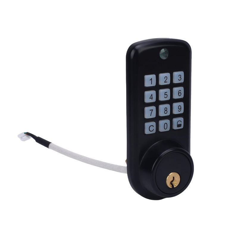 GoolRC Smart Lock Elektronisches Türschloss in Schwarz mit Passwort und mechanischem Schlüssel für schlüssellosen Zugang - Bild 4
