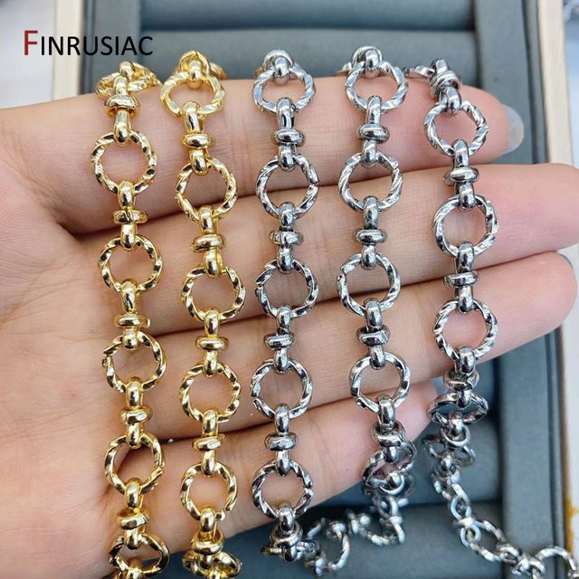 FINRUSIAC Kabelkette, 14K vergoldete Legierung, Unisex - Bild 1