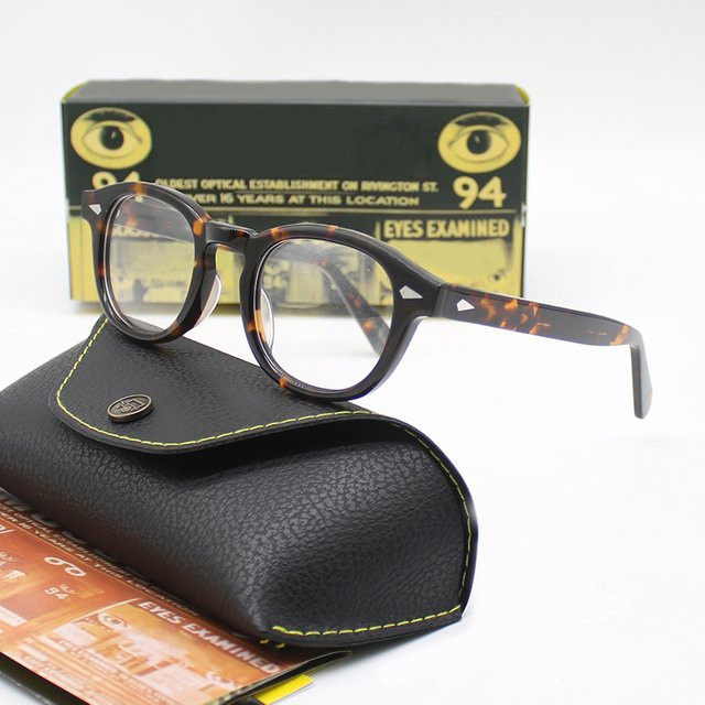 Lemtosh Korrektionsbrille, Rund, Acetat, Vollrand, Unisex, Braun - Bild 1