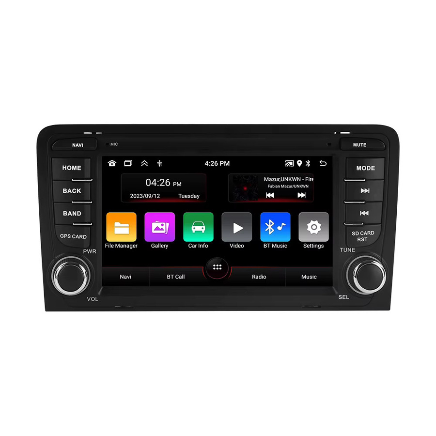 MEKEDE Android Autoradio mit Carplay und 7 Zoll Bildschirm für Audi A3 8P 2003-2011 S3 RS3 Sportback, 2GB RAM + 64GB Speicher, Schwarz, mit WIFI und GPS - Bild 5