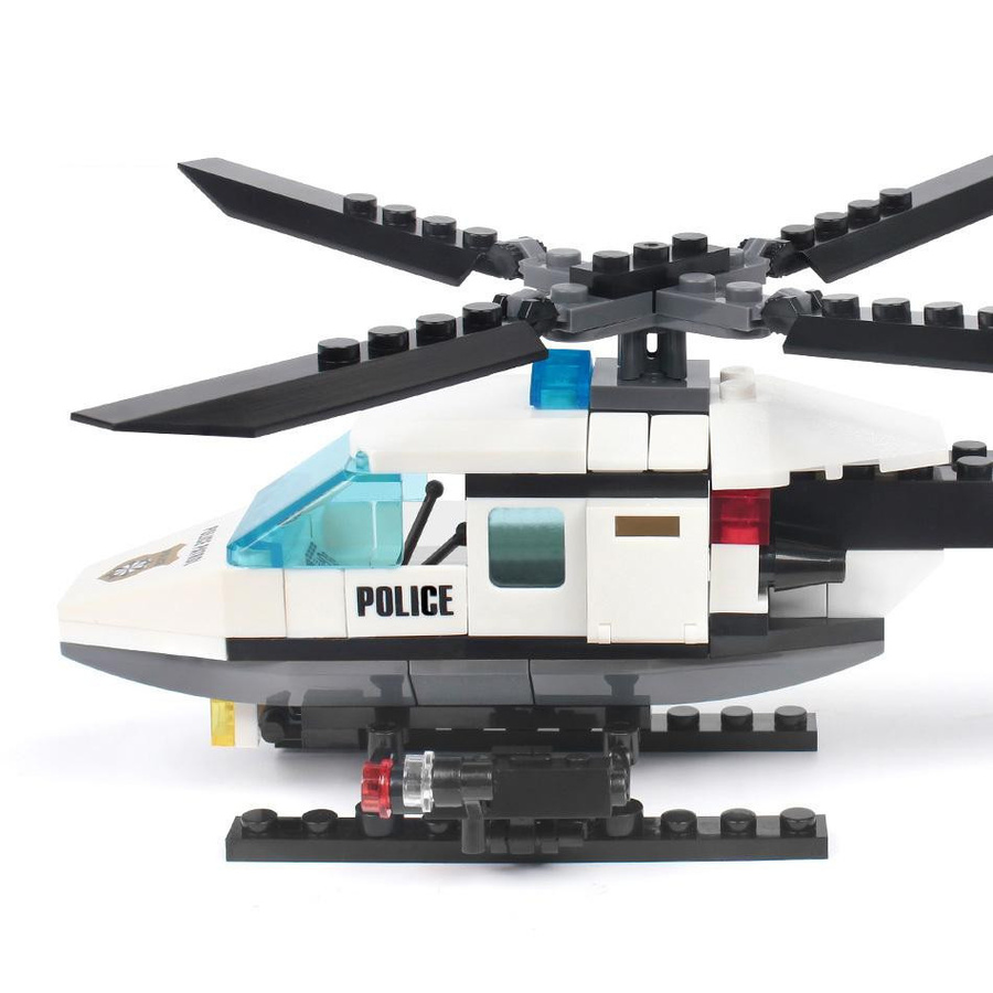 Yiran toy Stadtserie Polizeihelikopter Bausteine 102-teiliges Set - Bild 2