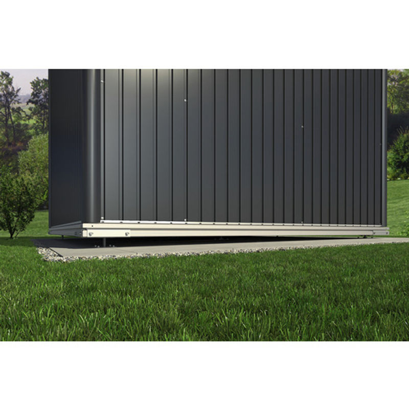 Biohort SmartBase Plus Fundament für Gerätehaus Neo 1A aus Stahl und Aluminium in Silberfarben, B/T: 166 x 166 cm - Bild 2