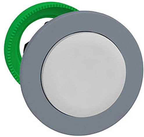 Schneider Electric ZB5FH1C0 Drucktaster-Frontelement aus Kunststoff in Grau und Weiß mit IP69K Schutzart und bündigem Design - Bild 1