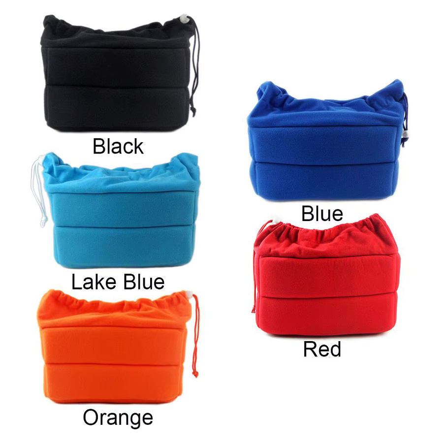 Tragbare Kamera-Einsatztasche mit Trennwänden und Polsterung in Blau, stoßfeste Objektivhülle für dein Fotografie-Zubehör - Bild 5