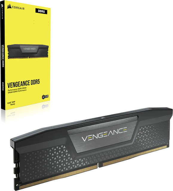 Corsair Vengeance DDR5 RAM Kit 32 GB 2 x 16 GB 6400 MHz Schwarz CMK32GX5M2B6400C32 - Bild 1