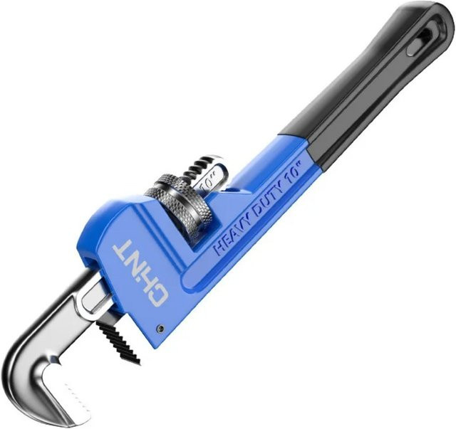 Skeyo Rohrzange im europäischen Stil aus Kohlenstoffstahl, 10 Zoll Sanitärzange für Reparaturen, Schwarz-Blau - Bild 1