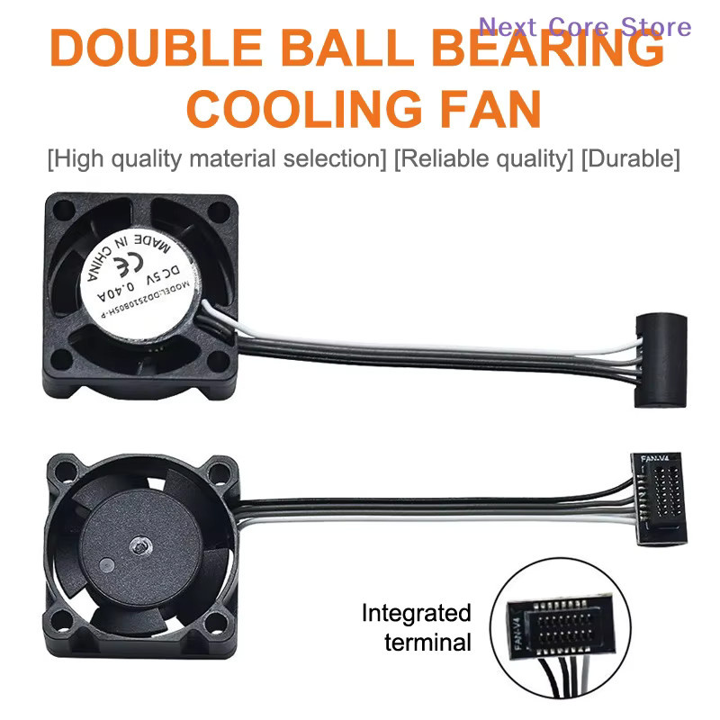 Bambu Lab Hotend Lüfter 2510 mit Kabel für X1, X1C, P1S und P1P 3D Drucker Zubehör in Schwarz - Bild 2
