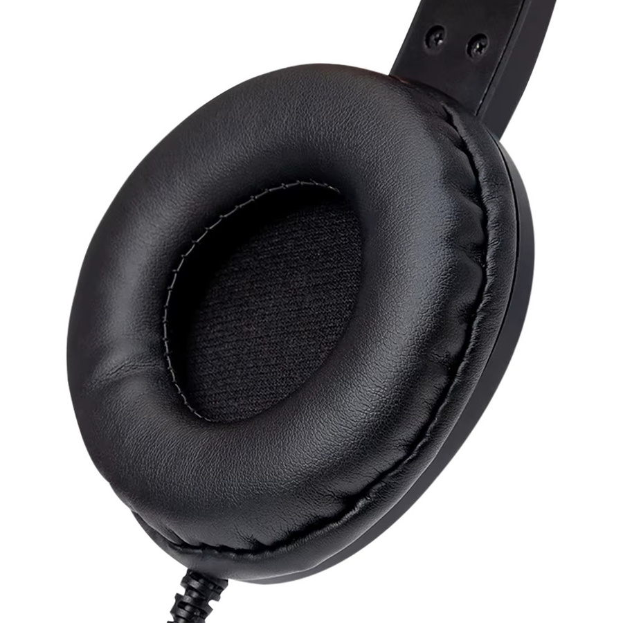 WYMECT USB-Headset mit Mikrofon-Stummschaltung und Geräuschunterdrückung, 3,5-mm-Business-Kopfhörer in Schwarz - Bild 3
