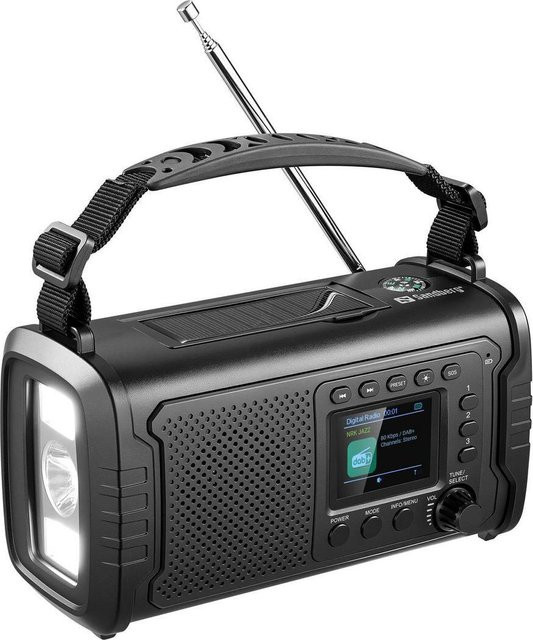 Sandberg Survivor DAB+ Radio All-in-1 mit 20000 mAh Powerbank in Schwarz - Bild 1