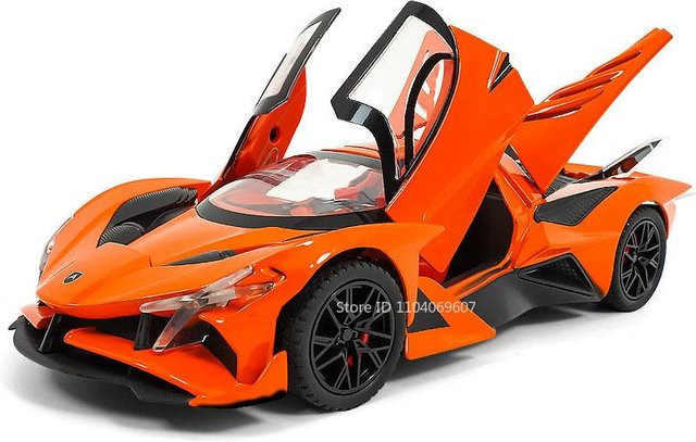 Linyi toy car Apollo Evo Sprühspielzeug-Automodell, 1:24, mit Licht und Ton, ab 14 Jahren - Bild 1