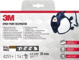 3M Halbmaske 4251+ Atemschutzmaske Typ A1P2 Blau - Bild 1