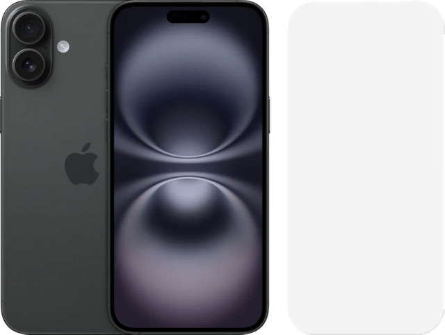 Apple iPhone 16 Plus 256GB Schwarz mit BlueBuilt Panzerglas - Bild 1