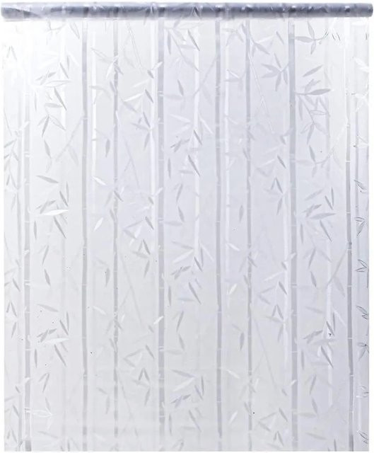 vidaXL Fensterfolie Matt Bambus-Muster in Weiß, Breite: 60 cm, Länge: 500 cm - Bild 1