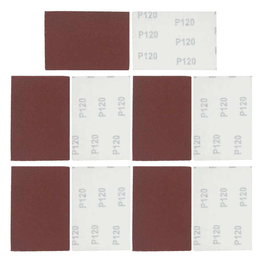 Vibratite Schleifpapier Set aus Aluminiumoxid für Metall, 10 Stück, Körnung 60–1000, B: 11,0 cm x B: 10,0 cm - Bild 3