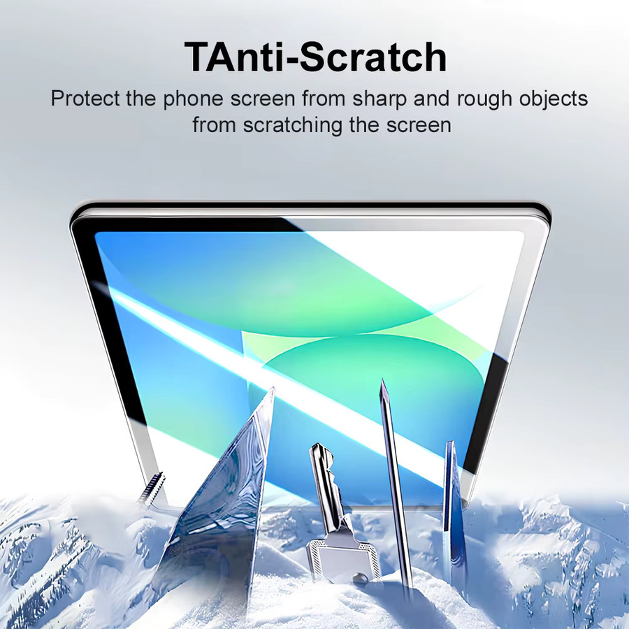Samsung Staubfreier Displayschutz aus Gehärtetem Glas für Tab S10 Lite FE S8 S7 S9 FE Plus 13.1 A9 8.7 in Transparent - Bild 5