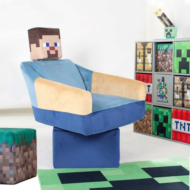 Roba Drehsessel Steve Minecraft für Kinder, bunt, B: 69 cm, H: 96 cm - Bild 1
