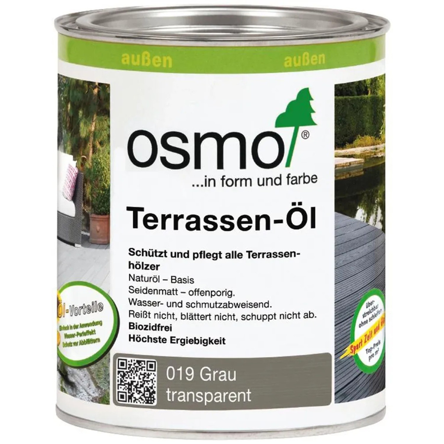 Osmo Terrassen-Öl Grau mit UV-Schutz und Wasserabweisung, 0,75 l - Bild 2