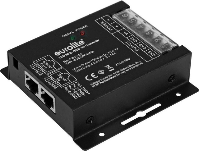 EUROLITE LED Strip RGB RF Controller mit Fernbedienung für Multicolour Beleuchtung - Bild 1