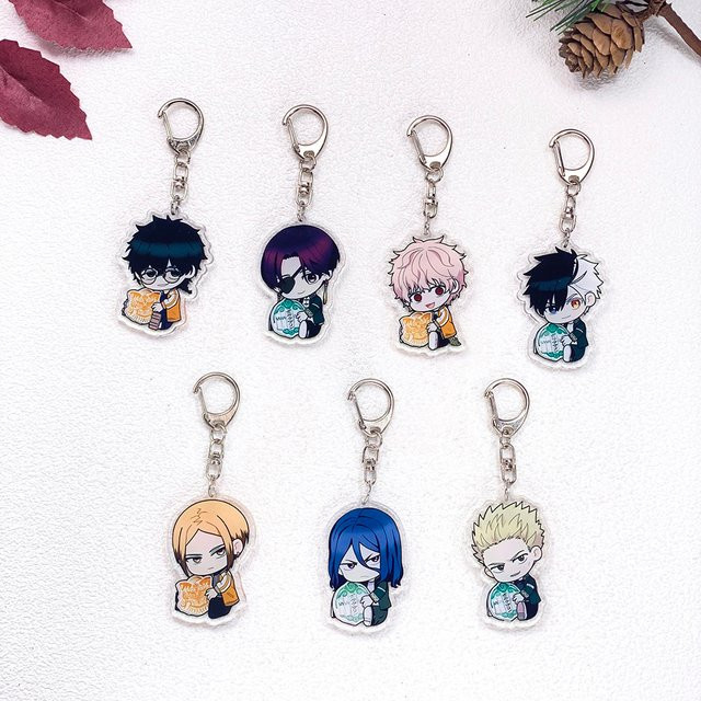 Potdemiel Schlüsselanhänger-Set, 7-teilig, Anime-Charaktere, Acryl - Bild 1