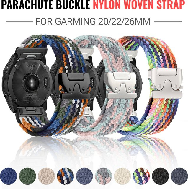BUSKOZ Uhrenarmband Nylon, Bunt, 20/22/26mm - Bild 1