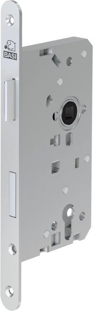 BASI Einsteck-Haustürschloss ES 978 mit PZW-Lochung, Stulp 20 mm Abgerundet, DIN Rechts, Farbe Silber - Bild 1