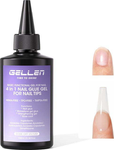 GELLEN Gel-Nagelkleber, 100 ml, UV-Licht aushärtend - Bild 1