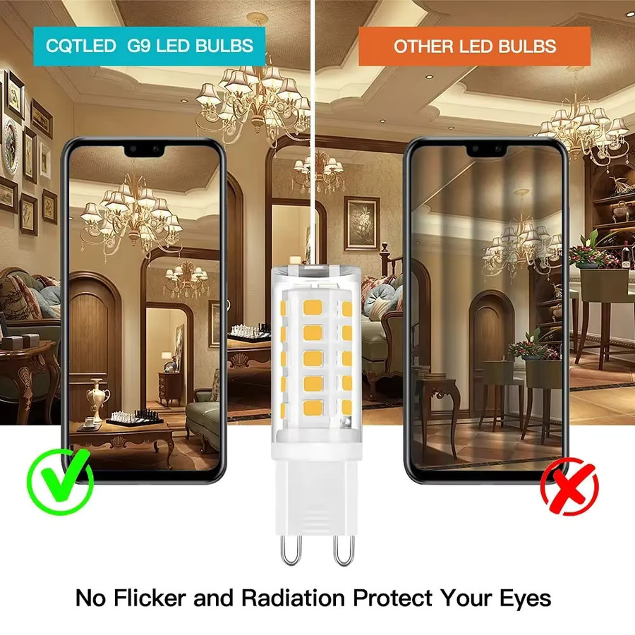 OSABO G9 LED-Glühbirnen Set, 10 Stück dimmbare Capsule LED Lampen in Weiß, 5 W ersetzt 50 W Halogen, AC 220 V - Bild 3