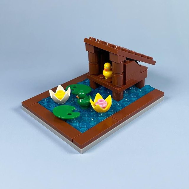 Linyi toy Spielzeugset Ente Pool Tiere farbenfroh - Bild 1