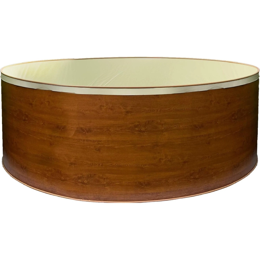 Waterman Stahlwandpool Rund in Holzoptik Sand, Durchmesser: 350 cm, Höhe: 120 cm - Bild 2