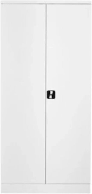 PROREGAL Stahlschrank Bee mit 4 Fachböden und Schließsystem, Weiß, H x B x T: 195 x 92 x 60 cm - Bild 1