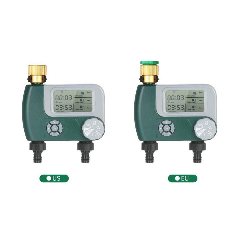 TOMTOP JMS Programmierbarer digitaler Schlauch-Wasserhahn-Timer mit Display, batteriebetriebenes automatisches Bewässerungssystem für den Außenbereich mit US-Wasserhahnanschluss - Bild 6