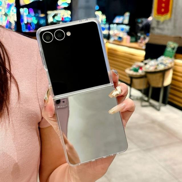 Spiegel Make-Up Handyhülle für Samsung Galaxy Z Flip 7, Z Flip 6 und Z Flip 4, transparent, ultradünn und stoßfest - Bild 1