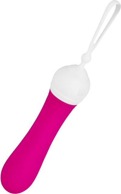 EIS Minivibrator mit Halteschlaufe in Weiß und Pink, Länge: 13,5 cm - Bild 1