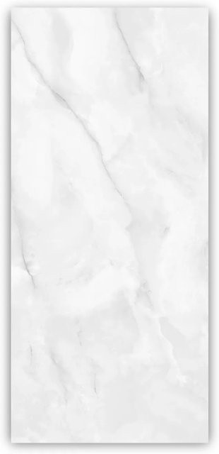 Walllux Duschrückwand Marmor Rustic in Weiß und Multicolour aus Alu-Verbund, B: 90 cm, H: 200 cm, Dicke: 3 mm - Bild 1