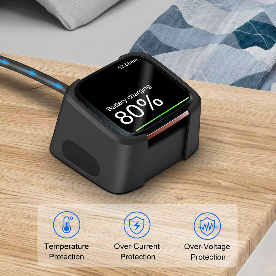 Fitbit Smartwatch-Ladegerät, USB, Schwarz - Bild 4