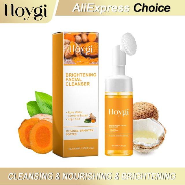 HOYGI Kurkuma Reinigungsschaum, 100 ml, für fettige und unreine Haut - Bild 1