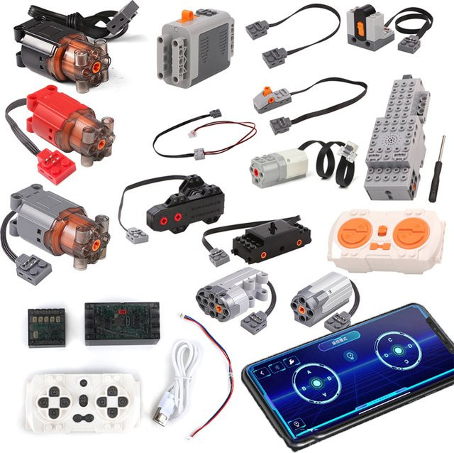 LEGO Bausteine, Power RC APP Auto, mit LED, Motor, Servo - Bild 1