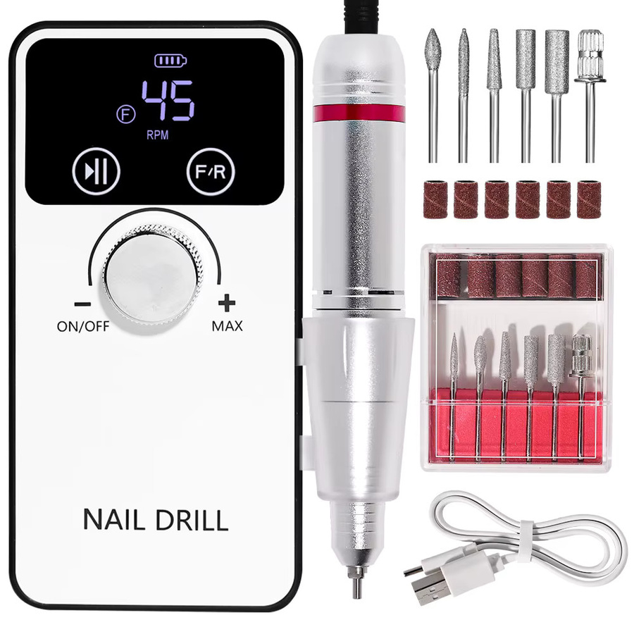 MOSKANY Elektrischer Nagelbohrer, Weiß, Unisex - Bild 6