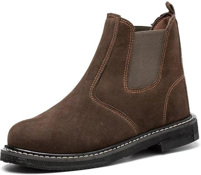 Arbeitssicherheitsschuhe für Herren von Shoekeeper aus Leder in Grau, Größe 43, mit Stahlkappe, durchtrittsicher und hitzebeständig - Bild 1
