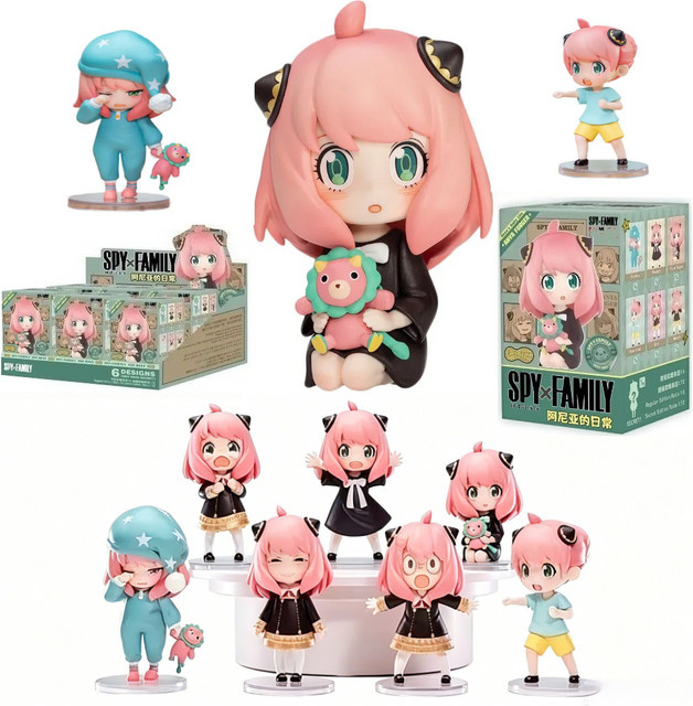 Bandai Spy X Family Anya, Überraschungs-Blindbox-Spielzeug, Handpuppen - Bild 1