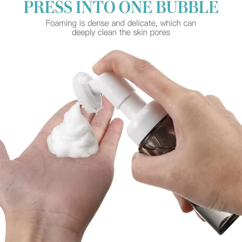 Mousse-Pumpspender mit Silikon-Bürstenkopf, 100 ml, für Gesicht und Haare - Bild 2