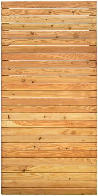 GartenLand Rhombuszaun SALZBURG Holzzaun aus Lärche in Braun, nahezu blickdicht, B/H: 89 x 180 cm - Bild 1