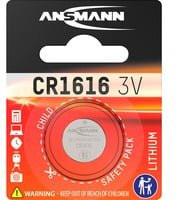 Ansmann Lithium Knopfzelle CR1616 in Silber - Bild 1