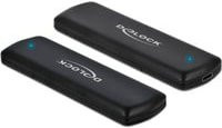 Delock Externes Gehäuse für M.2 NVMe PCIe SSD mit USB Type-C, Schwarz - Bild 1