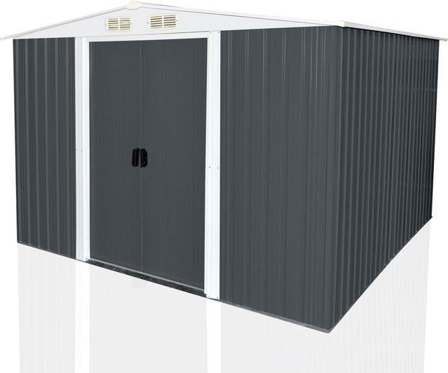 Geräteschuppen SAFE XXL von Aileenstore aus Metall mit Doppelschiebetür und Belüftung - Bild 1