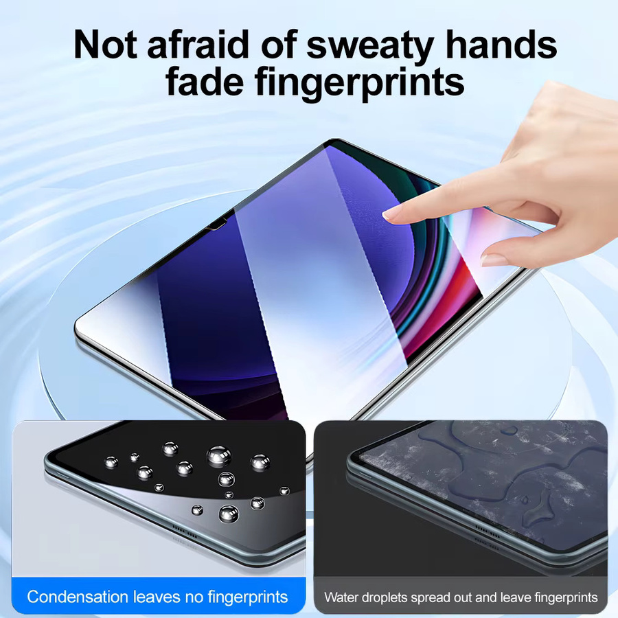 Samsung Staubfreier Displayschutz aus Gehärtetem Glas für Tab S10 Lite FE S8 S7 S9 FE Plus 13.1 A9 8.7 in Transparent - Bild 6