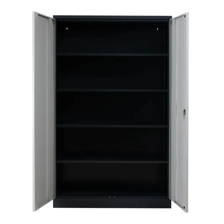 PROREGAL Stahlschrank Bee mit 10 verstellbaren Fachböden und Schloss, Anthrazit-Grau, H x B x T: 195 x 92 x 50 cm - Bild 2
